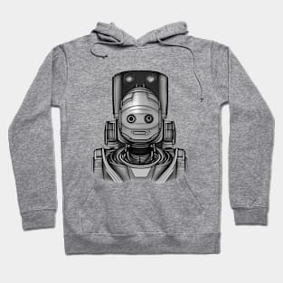 Portrait Of A Robot 3 Cyberpunk Artwork Hoodie